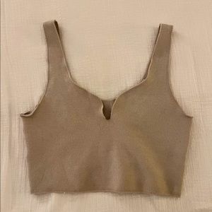 MUST GO!!!  ZARA size Small top beige